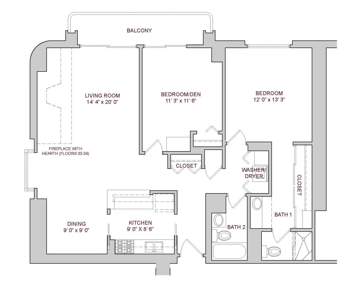 Two Bedroom Plan C